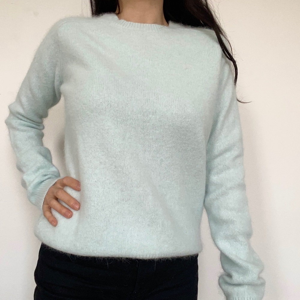 H&M Mint fuzzy sweater size 2